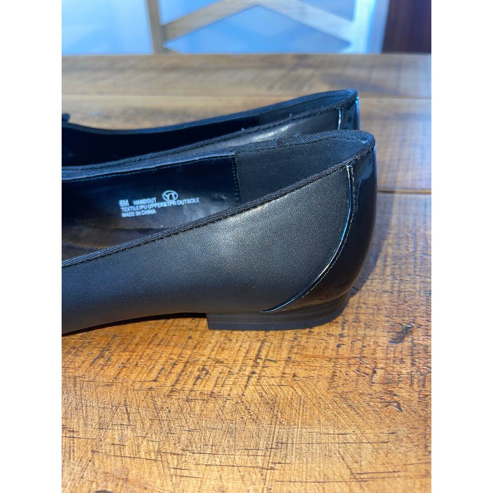 Womens A2 by Aerosoles Black Ballet Flats Cap Toe Bow Detail Size 6‎ - Picture 7 of 10